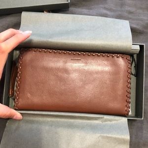 Allsaint Fleur de lis continental wallet